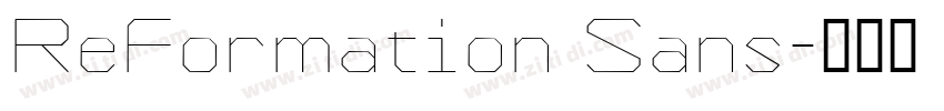 ReFormation Sans字体转换